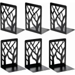 Lot de 6 serres livres en m�tal, lourds cale livre, anti - rayures et antid�rapant presse livre noir ...