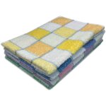 Lot de 6 serviettes invit�s en �ponge dama 40 x 60 cm