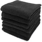 Lot de 6 serviettes toilette 50x90 alpha Lot de 6 serviettes toilette 50x90 alpha