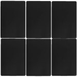 Toilinux - lot de 6 sets de table rectangulaire tenor - 45 x 30 cm - noir Toilinux - lot de 6 sets de table rectangulaire tenor - 45 x 30 cm - noir