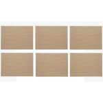 Lot de 6 sets de table - takao - 33 x 46 cm - �cru - pvc - livraison gratuite