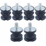 Lot de 6 supports de tampon isolants pour husqvarna 268 272 61 266 jonsered 625 630 670 Lot de 6 supports de tampon isolants pour husqvarna 268 272 61 266 jonsered 625 630 670