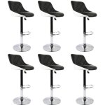 Lot de 6 tabourets de bar cuisine - tabouret de bar - sige bien rembourr en cuir artificiel chaise ...