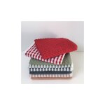 Lot de 6 torchons essuie - mains 100% coton - 45x60 cm multicolore