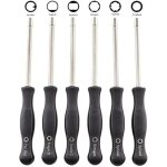 Lot de 6 tournevis de carburateur (21 dents, 7 dents, pac man, single d, double d, hexagone) pour husqvarna ...