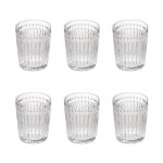 Lot de 6 verres  eau  mona  30cl transparent