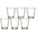 Lot de 6 verres stries liseret gold 35cl