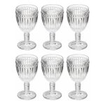 Secret de gourmet - lot de 6 verres  vin 'mona' 25cl transparent