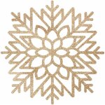 Fric lights and christmas - lot 6x set de table de nol design flocon
