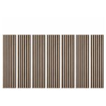 Decoon - lot de 7 panneaux muraux tasseaux bois 120x30x1 cm - pack t�te de lit 160 - lamelles ch�ne clair ...