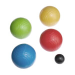 Lot de 8 boules de ptanque 'kids' 15cm multicolore