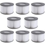 Lot de 8 cartouches filtrantes de rechange pour piscine gonflable mspa, jacuzzi ruikalucky Lot de 8 cartouches filtrantes de rechange pour piscine gonflable mspa, jacuzzi ruikalucky