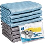 Lot de 8 chiffon nettoyage microfibre torchon polyvalent pour verre miroir vitre dans cuisine voiture ...