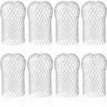 Lot de 8 crapaudine de gouttire en aluminium, filtres de gouttire flexible et durable pour maison avant ...