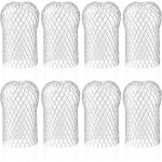 Lot de 8 crapaudine de goutti�re en aluminium, filtres de goutti�re flexible et durable pour maison avant ...
