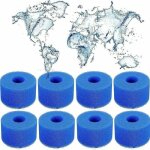 Lot de 8 filtres en mousse de type s1, spa pour intex s1, r�utilisables, pour piscine de type s1, pour ...