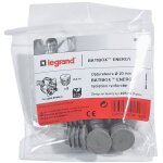 Lot de 8 obturateurs pour bo�te � encastrer ecobatibox - �20mm - legrand