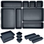 Lot de 8 organisateur tiroir bureau cuisine plateaux rangement de tiroir s�parateurs de tiroir en plastique ...