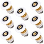 Lot de 8 roulettes de porte de douche 25 mm, roulements de roulette de porte de douche coulissante, poulie ...