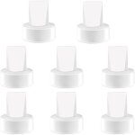 Lot de 8 valves � bec de canard de rechange pour tire - lait spectra s1 / s2 / 9 plus / synergy gold, ...