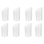Five simply smart - lot de 8 verrines plastique rutilisable 'biseaut' 7cl transparent