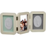 Relaxdays - lot cadre photo et moulage pour b�b�, empreinte main, pied et 1 photo, h x l : 21 x 49 cm, ...