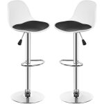 Haloyo - lot de cuisine lot de 2 tabouret bar hauteur rglable et rotation  360 chaise haute bar chaises ...