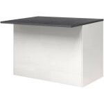 Lot de cuisine daffaticat, meuble de cuisine 2 portes, table de rangement auxiliaire, 100% made in italy, ...