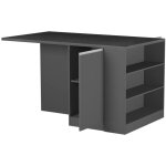 Lot de cuisine dcannaval, meuble de cuisine 2 portes, table de rangement auxiliaire, 100% made in italy, ...