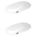 Villeroy&boch - lot de deux vasques à encastrer par le dessous blanc ceramicplus o. novo villeroy et ... Villeroy&boch - lot de deux vasques à encastrer par le dessous blanc ceramicplus o. novo villeroy et ...