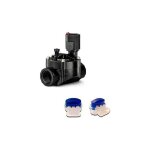 Rain bird - lot electrovanne d'arrosage 100hv 1'' 9v pour programmateurs a batterie + 2 connecteurs �tanches ...