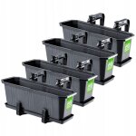 Lot de jardini�res pour balcon en plastique - jardini�re pour fleurs et herbes - pot de balcon r�sistant ...