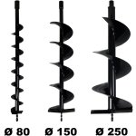 Gt garden - lot de m�ches � 80 + 150 + 250 mm pour tari�re thermique