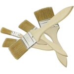 Lot de pinceaux nespoli 5 pinceaux plats - largeur 20, 30 x 2, 40 et 50 mm