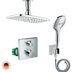 Lot robinet douche encastr thermostatique hansgrohe ecostat square + douche de tte raindance e 240 ...