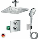 Lot robinet douche encastr thermostatique hansgrohe ecostat square + douche de tte raindance e 300 ...