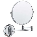Loupe t�lescopique pliante salle de bains maquillage miroir - 8 pouces 10x t�lescopique - argent blanc ...