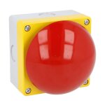 Bouton - poussoir rouge palm lovato avec d�clenchement par traction no nc lp9p11r