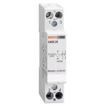 Contacteur modulaire lovato 20a ac1 2no 220vac 1 module cn2020220