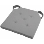 Coussin de chaise bicolore gris souris 38x38 cm Coussin de chaise bicolore gris souris 38x38 cm