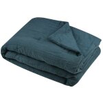 dredon en gaze de coton 125x150 cm coline ptrole