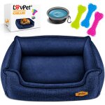 Lovpet� lit pour chien, ecuelle + 3x os � m�cher inclus, coussin canap� pour chiens de petite, moyenne ...