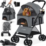 Poussette pour chien 2en1 buggy pour chien bo�te pour chien sac de transport pliable pliable jusqu'� ...