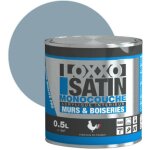 Loxxo - peinture acrylique murs & plafonds - monocouche - satin conditionnement: 0, 5l - couleur: bleu ...