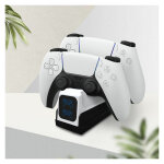 Lts fafa - chargeur manette, 2h rapide chargeur avec 2 types de cble pour manette ps5, station de chargement ...
