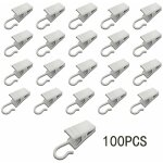 Lucky - 88 - 100pcs pinces  rideaux en mtal crochets crochets de suspension lgers fournitures de dcoration ...