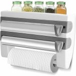 Distributeur de papier d'aluminium et de film étirable, porte - rouleau de papier avec lames tranchantes ... Distributeur de papier d'aluminium et de film étirable, porte - rouleau de papier avec lames tranchantes ...