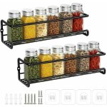 Rangement epices cuisine, étagère épices en métal sans percage, range épices murale cuisine, porte épices ... Rangement epices cuisine, étagère épices en métal sans percage, range épices murale cuisine, porte épices ...