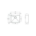 Luisina - evier sous plan vibrato encastrable sous plan, inox, evsp57il1 Luisina - evier sous plan vibrato encastrable sous plan, inox, evsp57il1