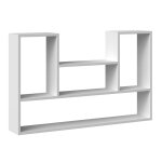 Hucoco - lulu - biblioth�que � suspendre - etag�re murale - 100x60x16 cm - rangement mural salon